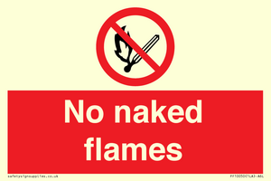No naked flames